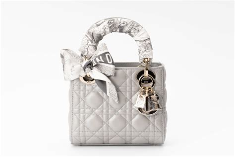 lady dior mini grey|price of lady dior bag.